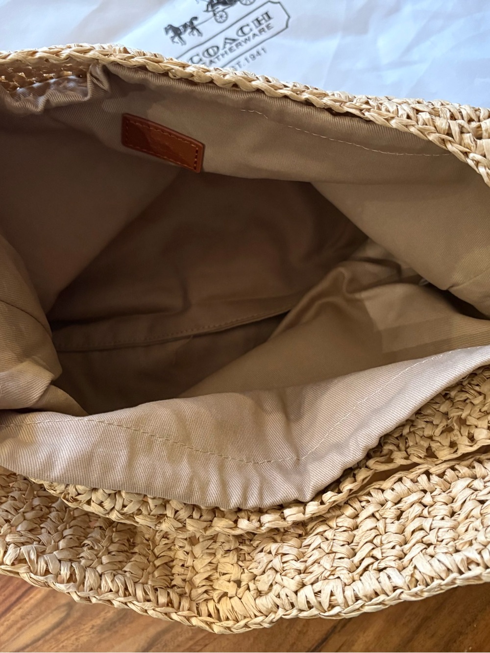 Natural Raffia Summer Beach Shoulder Bag - Picture 5 of 10